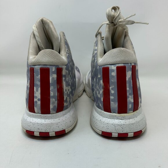 Adidas J Wall 2 Home Basketball Shoes Gray/White Mens Size 13 - Picture 2 of 10